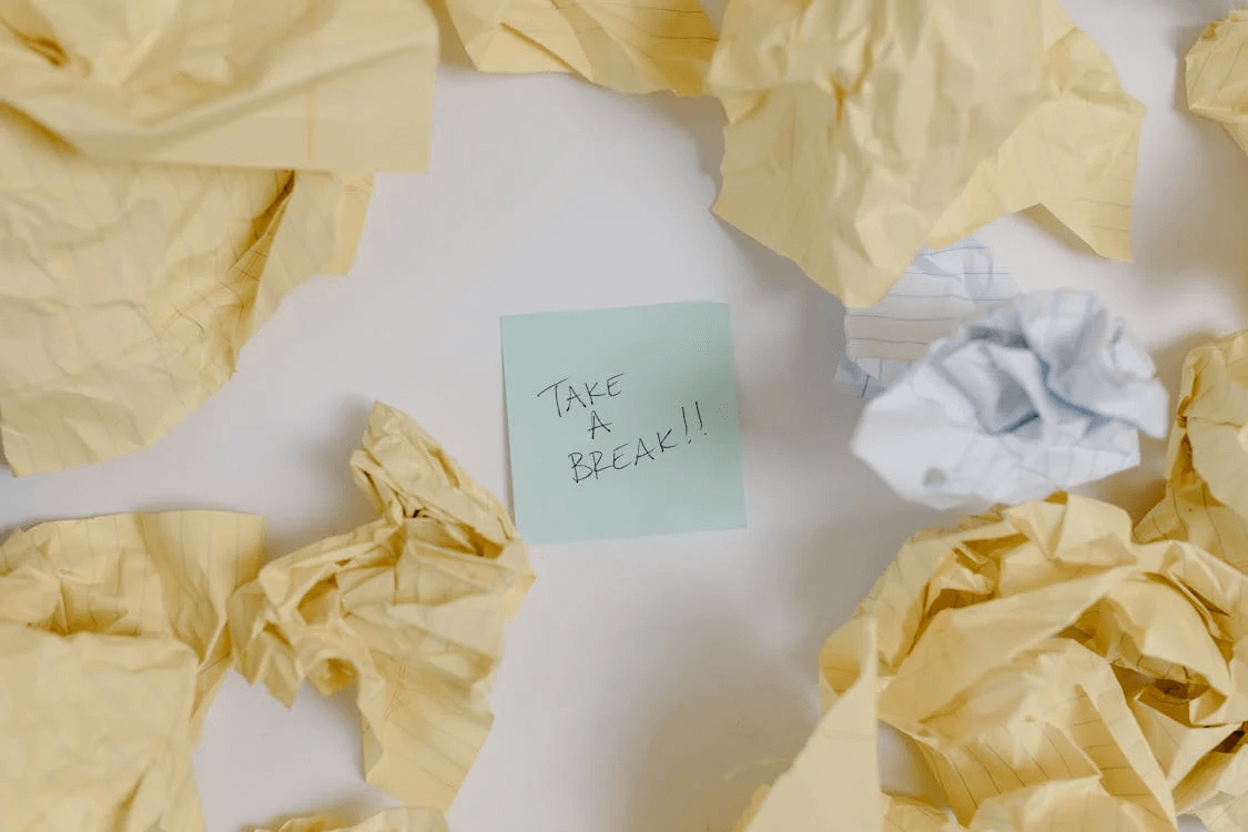take a break before preparing for the final draft